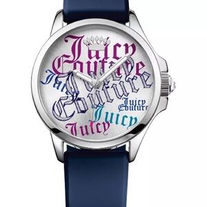 Juicy Couture Silver and Blue Women’s Watch, Water Resistant, Excellent Used Con